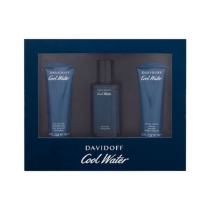 DAVIDOFF COOL WATER MAN EAU DE TOILET 40ML + AFTER SHAVE 50 ML + SHOWER GEL 50ML