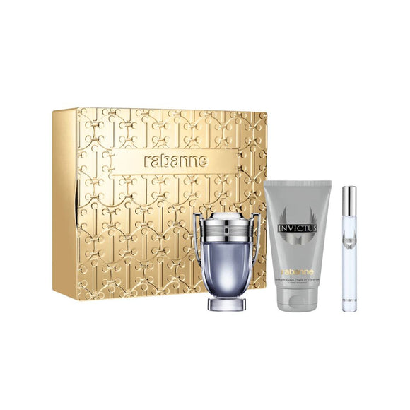 PACO RABANNE INVICTUS EAU DE TOILETTE 50 ML + SHOWER GEL 100 ML+ EAU DE TOILETTE 10 ML