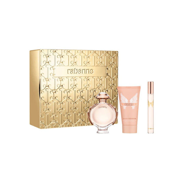 PACO RABANNE OLYMPEA EAU DE PARFUM 50 ML + BODY LOTION 75 ML + EAU DE PARFUM 10 ML