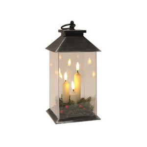 STRAITS LED CANDLE LANTERN SILVER 28CM 31911