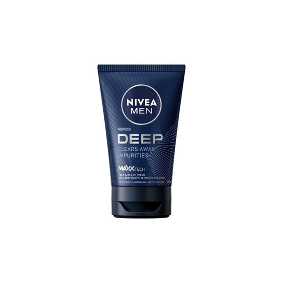 NIVEA MEN DEEP FACE / BEARD GEL WASH 100 ML