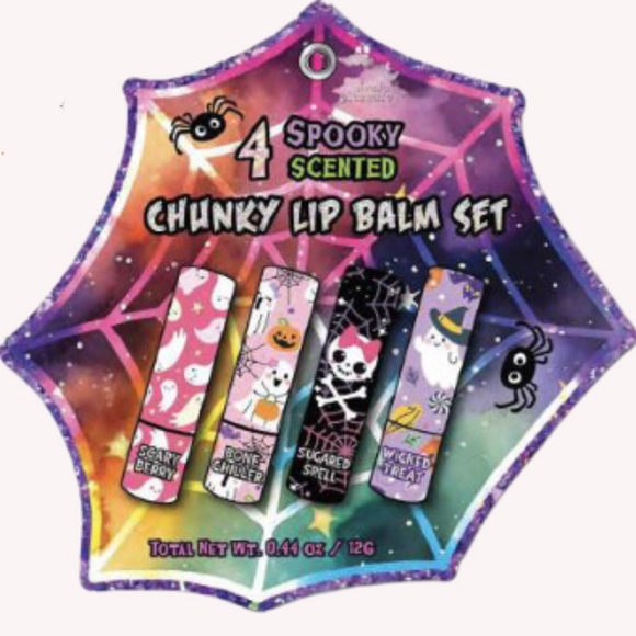 TRI-COASTAL Y81198-32150  HALLOWEEN SOIIKY SCENTED CHUNKY LIP BALM SET