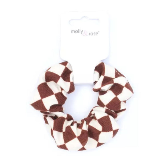 MOLLY & ROSE 8622 CHECKERBOARD PRINT SCRUNHIE