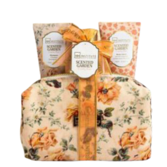 IDC INSTITUTE 56212 SCENTED GARDEN COUNTRY ROSE GIFT PACK IN POUCH X 3 PCS