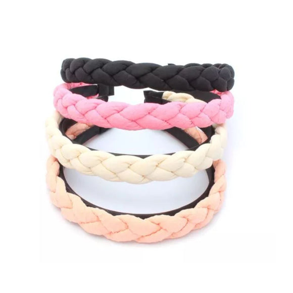 MOLLY & ROSE 8585 PLAITED FABRIC ALICE BAND
