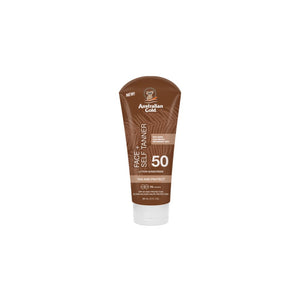 AUSTRALIAN GOLD FACE & SELF TANNER LOTION SPF 50 88ML