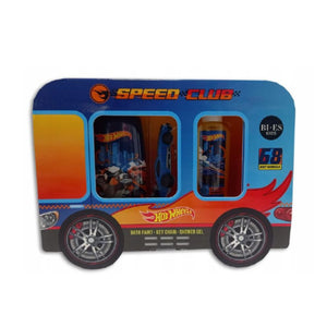 URODA 5537 HOT WHEELS GIFT SET BATH PAINT + KEY CHAIN + SHOWER GEL