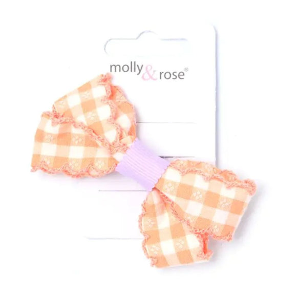 MOLLY & ROSE 8664 GINGHAM BOW ON A CLIP