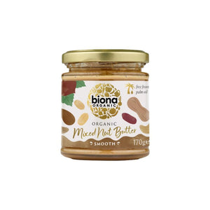 BIONA ORGANIC MIXED NUT BUTTER SMOOTH 170G