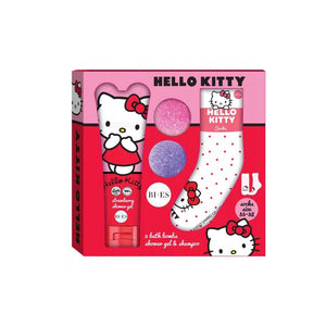 URODA 9016 BI-ES HELLO KITTY GIFT SET SHOWERGEL+SHAMPOO + BATH BOMBS + SOCKS