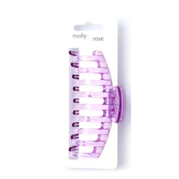 MOLLY & ROSE 8732 TRANSPARENT SAUSAGE JAW CLIP