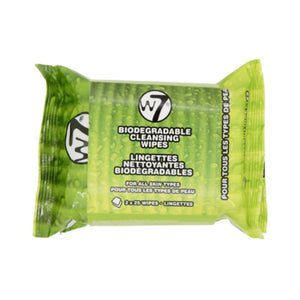 W7 BIODEGRADABLE CLEANSING WIPES SET OF 2X25 WIPES