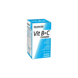 HEALTHAID VIT B+C COMPLEX X 30 TABLETS