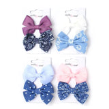MOLLY & ROSE 8771 FABRIC BOW CLIPS X 2 PACK