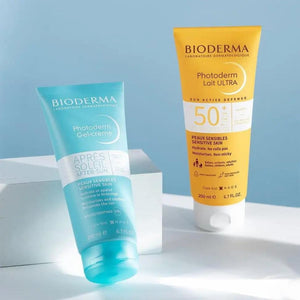 BIODERM SET PHOTODERM LAIT ULTRA SPF50+ 200 ML+ PHOTODERM GEL CREAM AFTER SUN 100 ML FREE