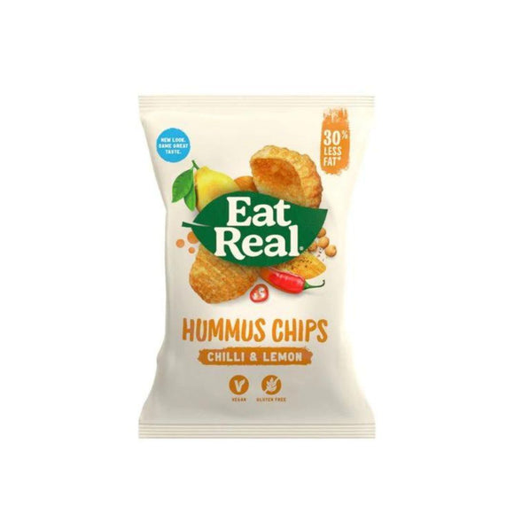 EAT REAL CHIPS 135GR HUMMUS CHILI LEMON