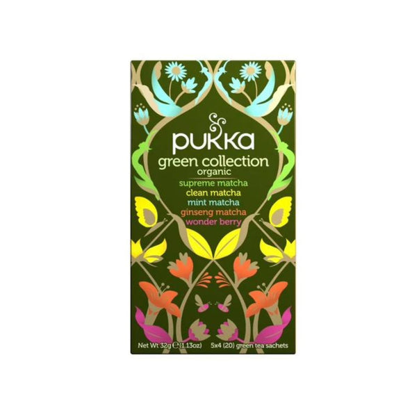 PUKKA GREEN COLLECTION ORGANIC TEA X20 TEA BAGS
