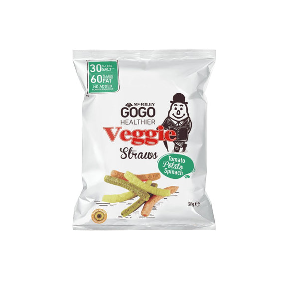 GOGO VEGGIE STRAWS TOMATO,PATATO,SPINACH 38G