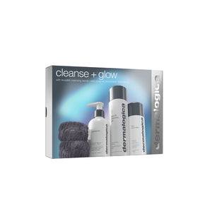 DERMALOGICA CLEANSE + GLOW PRECLEANS 150 ML+ SPECIAL CLEANSING GEL 250 ML+ DAILY MICROFOLIANT 74 G