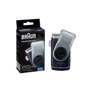 BRAUN SHAVER M90 SILVER / BLUE BATTERY