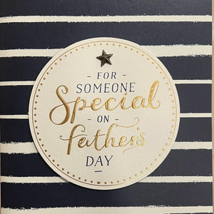 GREETINGS FATHER`S DAY CARD BLU/WHITE