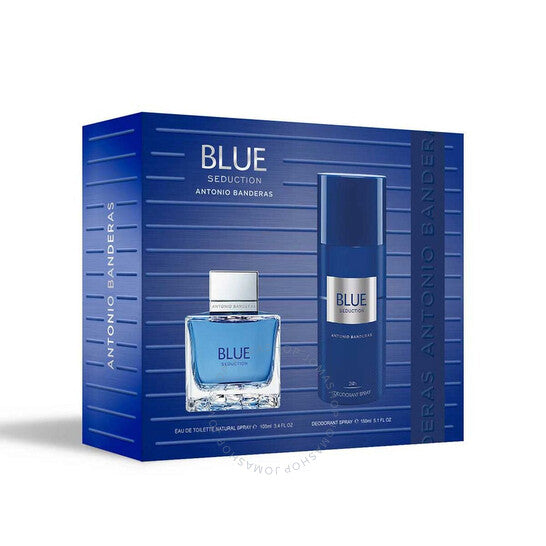 ANTONIO BANDERAS BLUE SEDUCTION FOR MEN EAU DE TOILETTE 100ML + DEODORANT SPRAY 150 ML