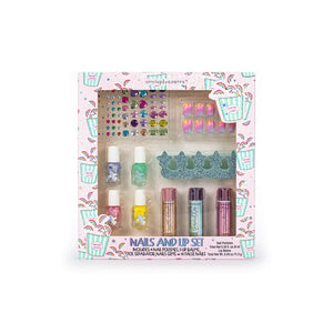 TRI-COASTAL Y81190-31910 UNICORN POPCORN NAILS & LIP SET