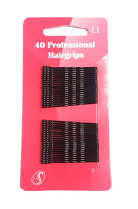 SERENADE 11002 SMALL BLACK HAIR GRIPS