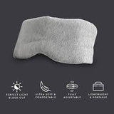 SNOOZZY 2919 ORGANIC COTTON SLEEP EYE MASK LIGHT GREY