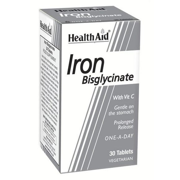 HEALTH AID IRON BISGLYCINATE X90 TABS