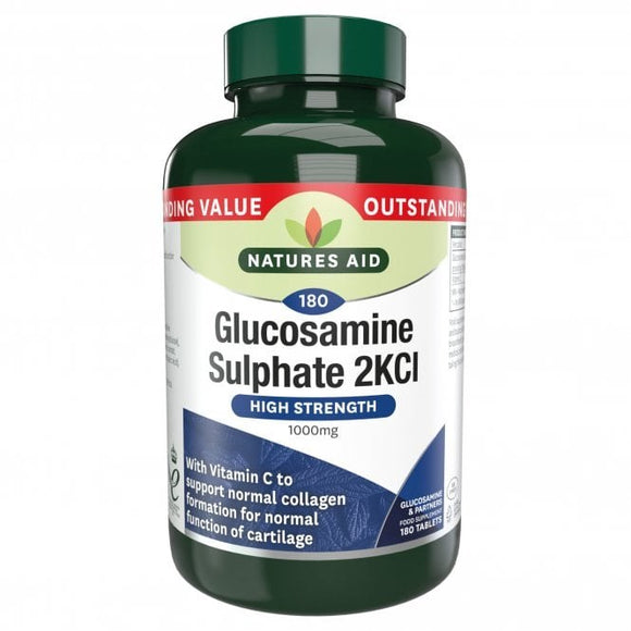 NATURES AID GLUCOSMAINE SULPHATE 2KCI 1000MG 120 TABS