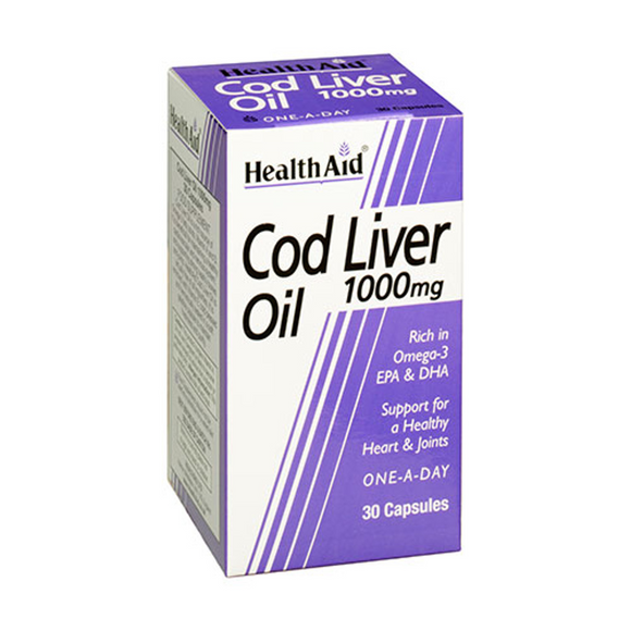 HEALTH AID COD LIVER OIL 1000 MG 30 CAPS