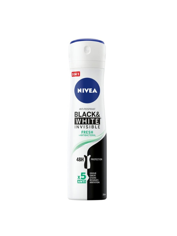 NIVEA BLACK&WHITE INVISIBLE FRESH 150ML DEO SPRAY