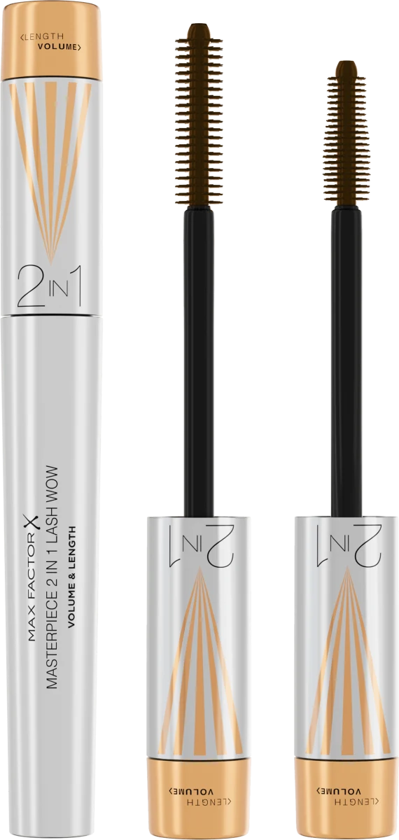 MAX FACTOREYE MASCARA MASTERPIECE 2 IN 1 WAW BLACK BROWN