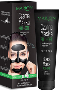 MARION 1349 BLACK PEEL OFF MASK ACTIVE CHARCOAL 25G