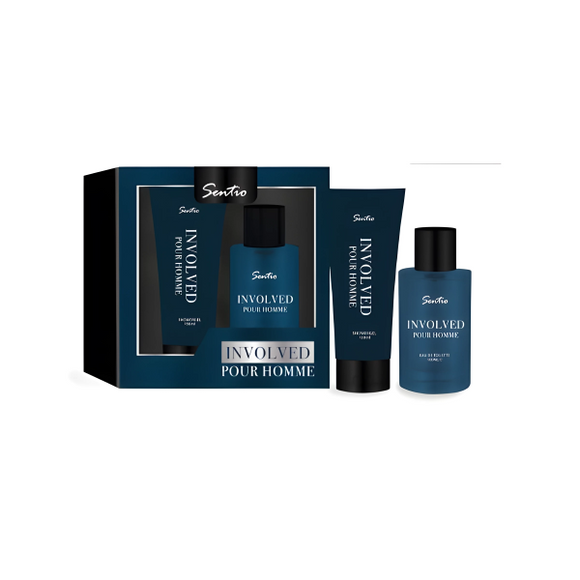 SENTIO SG005 INVOLVED POUR HOMME GIFT SET EAU DE TOILETTE 100ML + SHOWER GEL 150ML