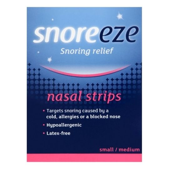 SNOREEZE NASAL STRIPS SMALL / MEDIUM X10