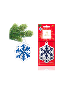 AROMA HOME 7220 MERRY CHRISTMAS BLUE SNOWFLAKE CAR AIR FRESHENER