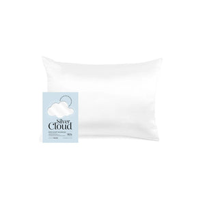 SNOOZY 3084 SILVER CLOUD WHITE SATIN PILLOW CASE