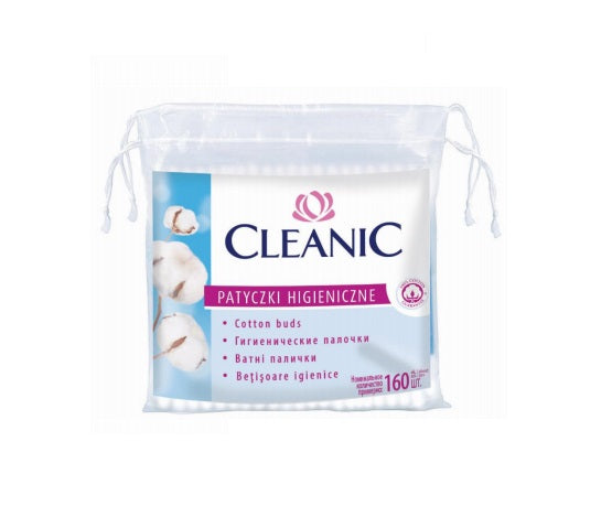 CLEANIC 0104 COTTON BUDS IN PLASTIC BAG X 160PCS