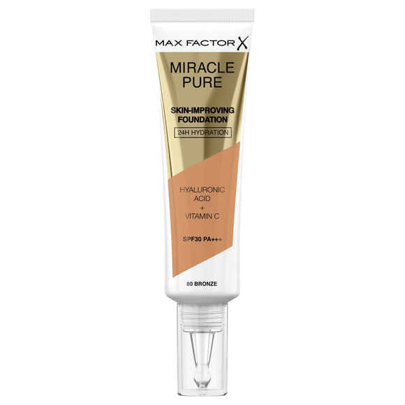 MAX FACTOR MIRACLE PURE FOUNDATION 080 BRONZE