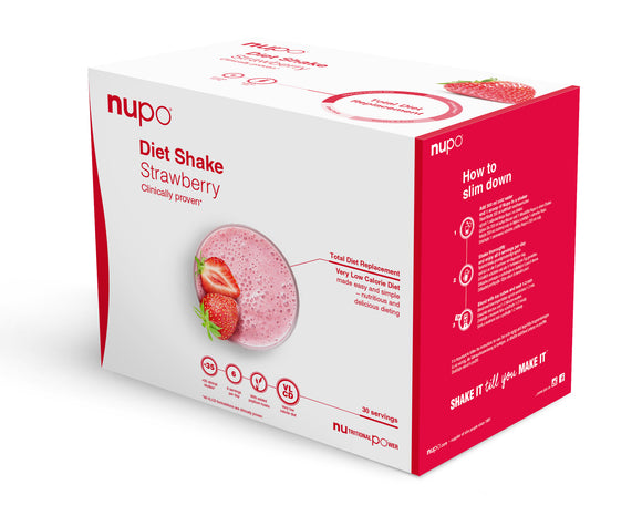 NUPO DIET SHAKE STRAWBERRY X 30 SERVINGS