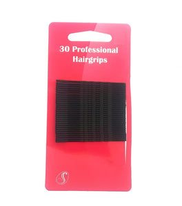 SERENADE 11026 LONG HAIR GRIPS BLACK