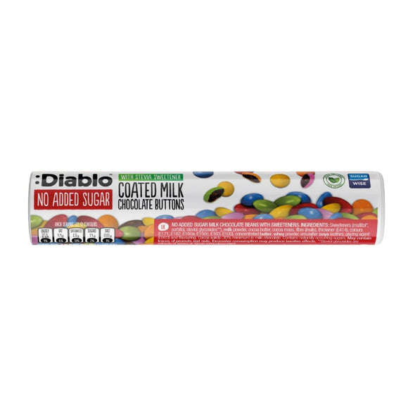 DIABLO TUBE MILK CHOCOLATE BUTTONS 22G