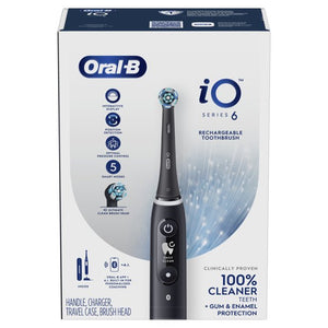 ORAL B POWER TOOTHBRUSH IO SERIES 6 BLACK