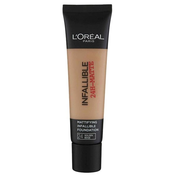 LOREAL INFAILLABLE FOUNDATION NO. 24 GOLDEN BEIGE