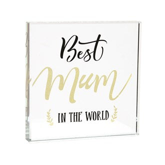 STRAITS 26296 BEST MUM PAPER WEIGHT 12CM