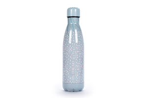 POSH + POP 30134T-31143 GREY PINK METALLIC FINISH WATER BOTTLE