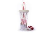 TRI-COASTAL 30801-30876 WARM WISHES INSULATED CUP WITH STRAW