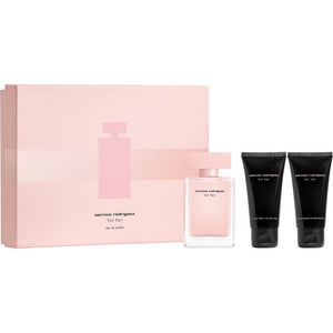 NARICISO RODRIGUEZ FOR HER GIFT SET EAU DE PARFUM 50ML + BODY LOTION 50ML + SHOWER GEL 50ML